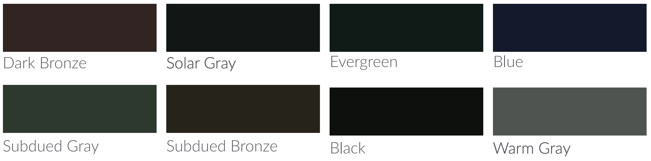 Standard colors MapesSpan