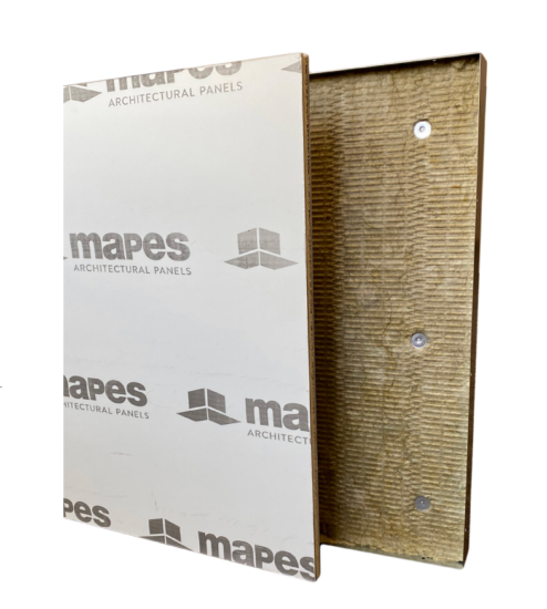 Close-up of a Mapes factory-manufactured insulated back pan.